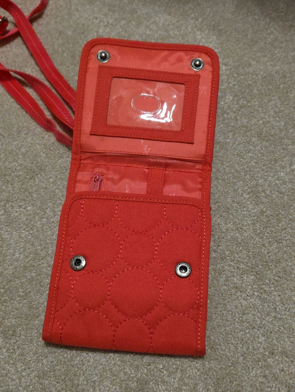 Thirty-one Hot Pink Quilted Crossbody Pouch NWOT